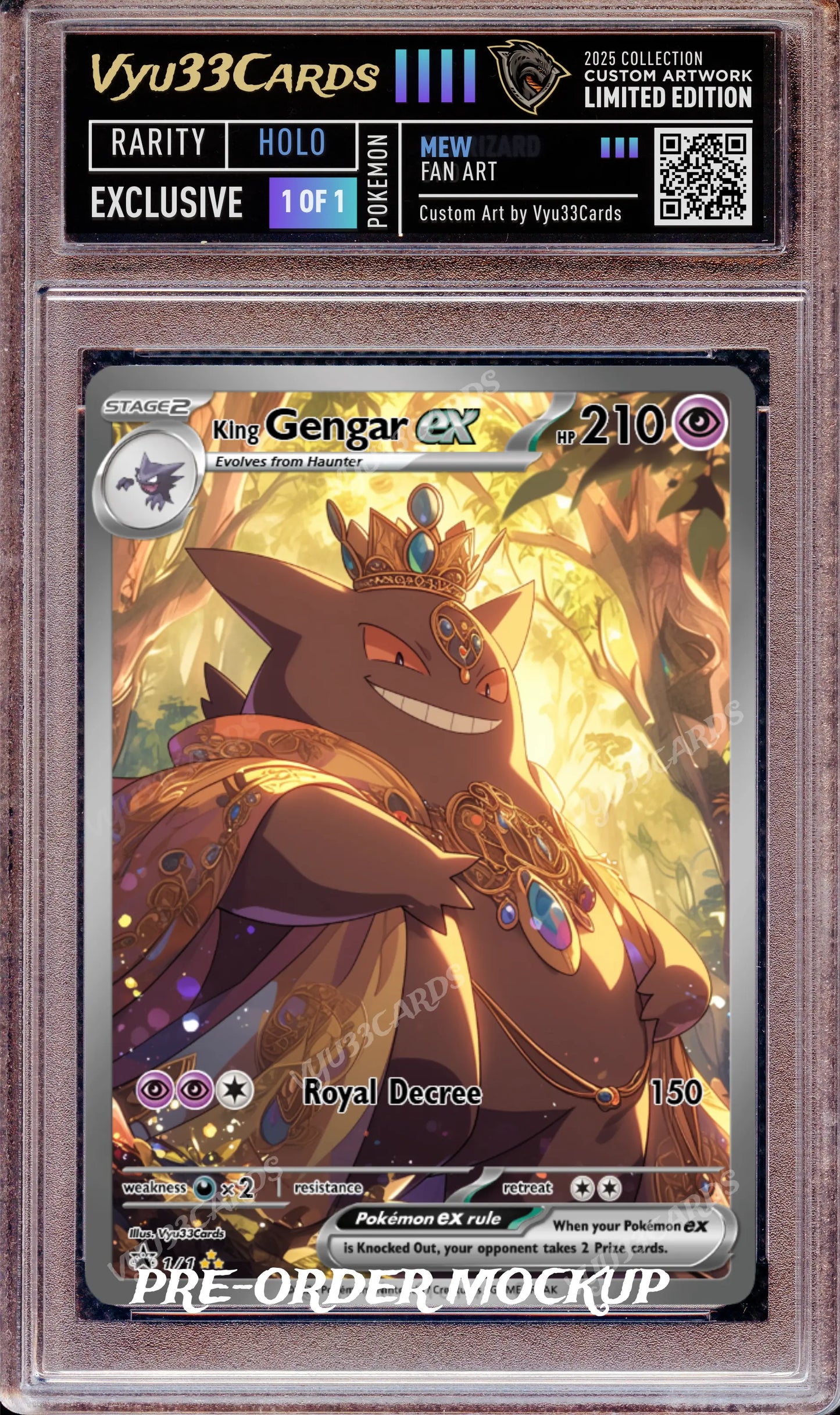 Exclusive 1 of 1 - Royal Gengar Slab My Store