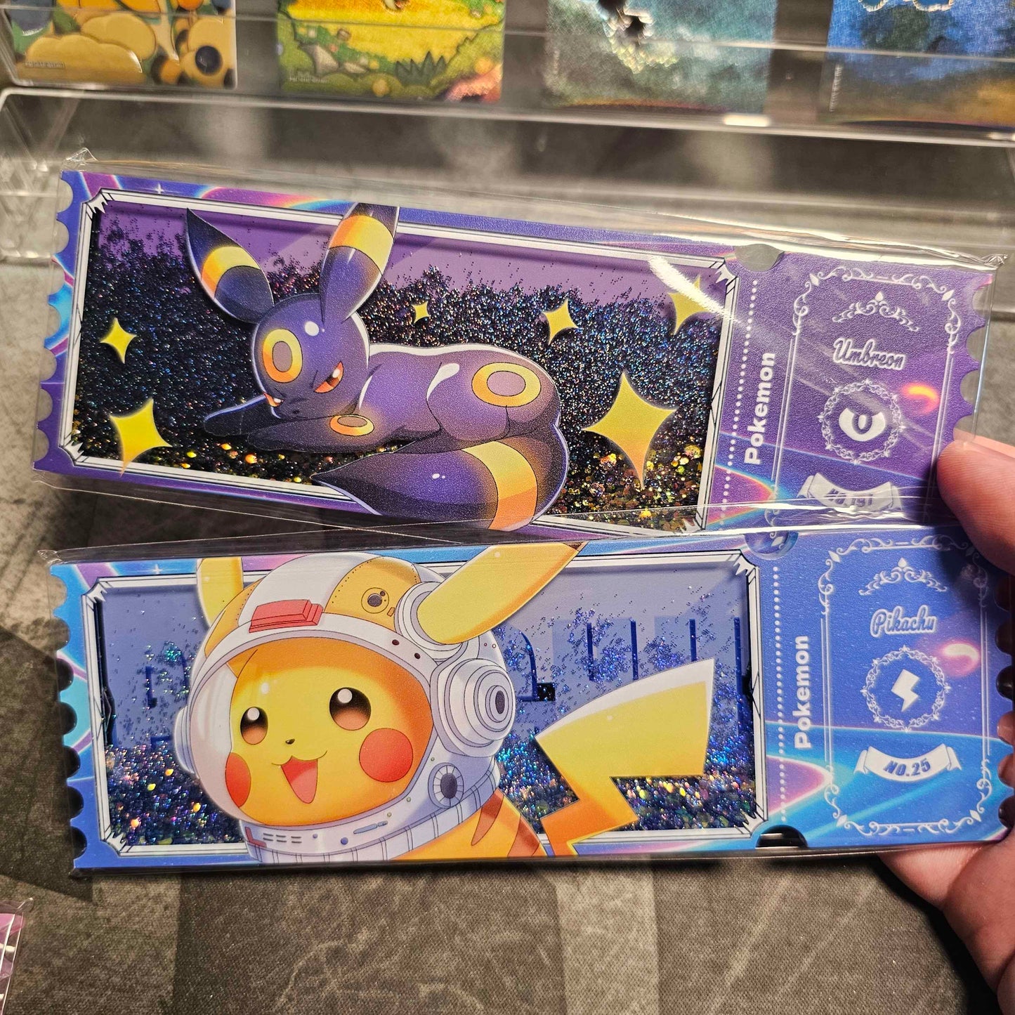 Pre-Order Quicksand Liquid Acrylic Pokémon Ticket Pack