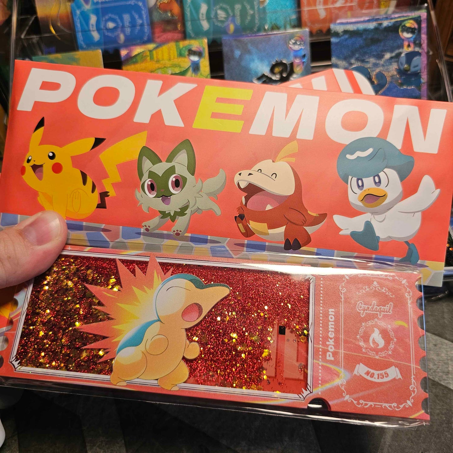 Pre-Order Quicksand Liquid Acrylic Pokémon Ticket Pack