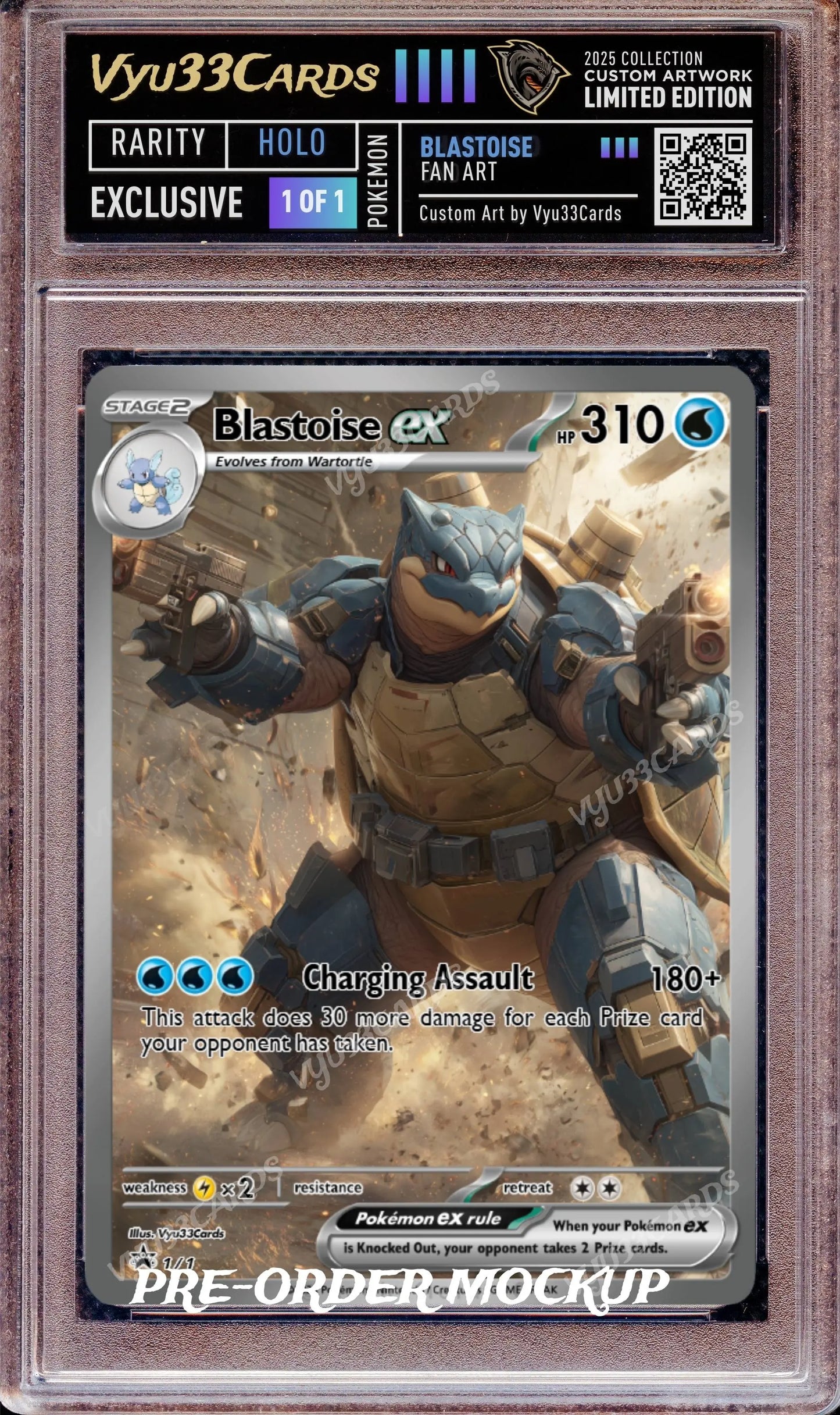 Exclusive 1 of 1 - War Blastoise Slab My Store