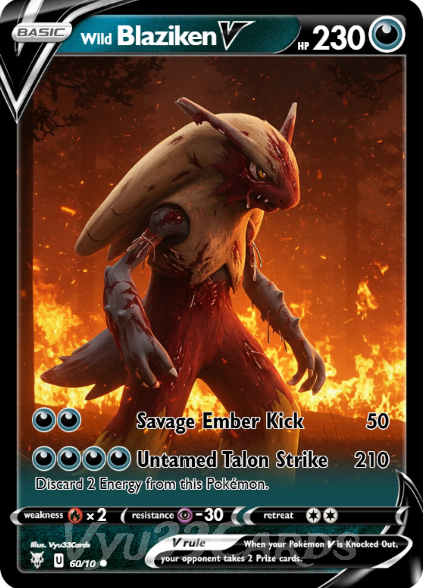 Blaziken Horror Card My Store