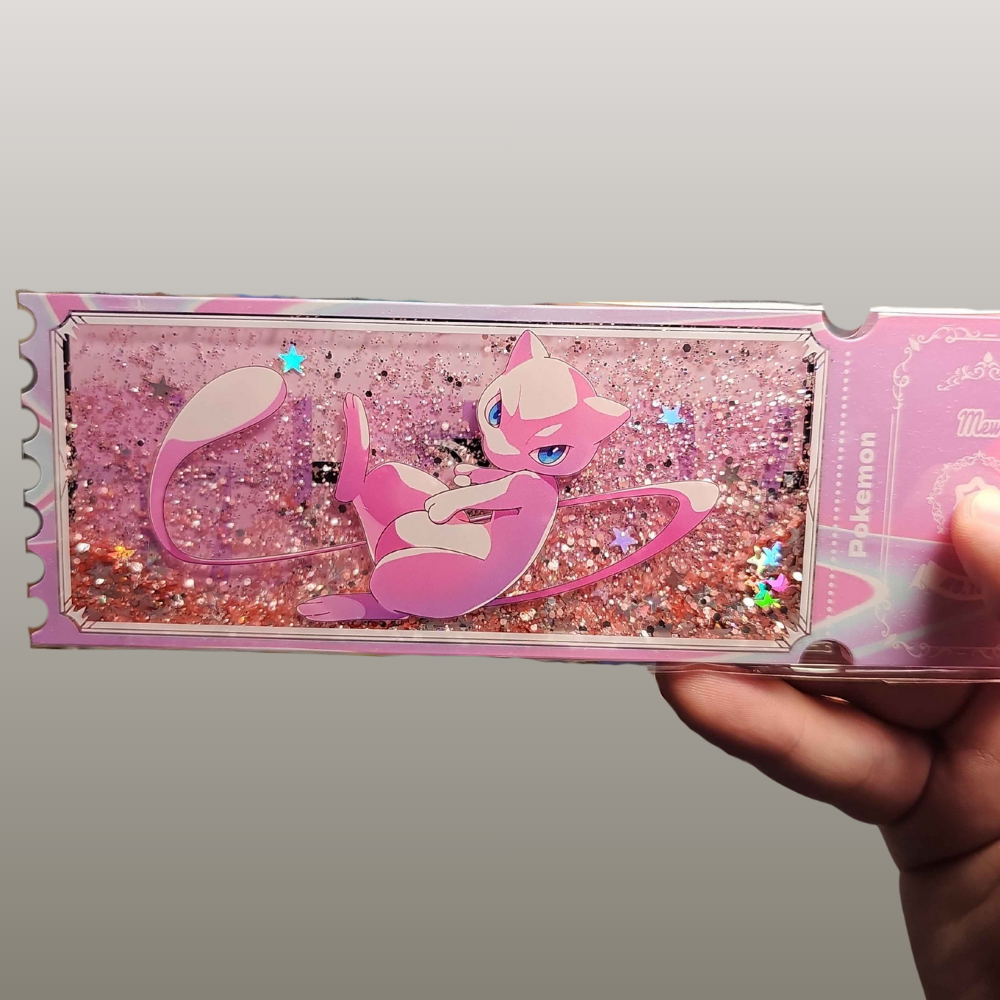 Pre-Order Quicksand Liquid Acrylic Pokémon Ticket Pack