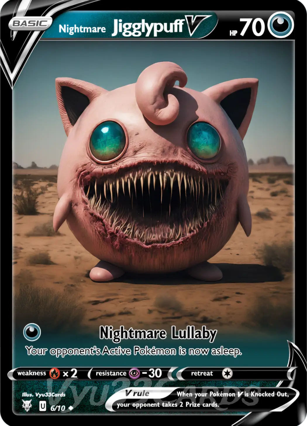 Jigglypuff Horror Card - Vyu33Cards Jigglypuff Horror Card - Vyu33Cards