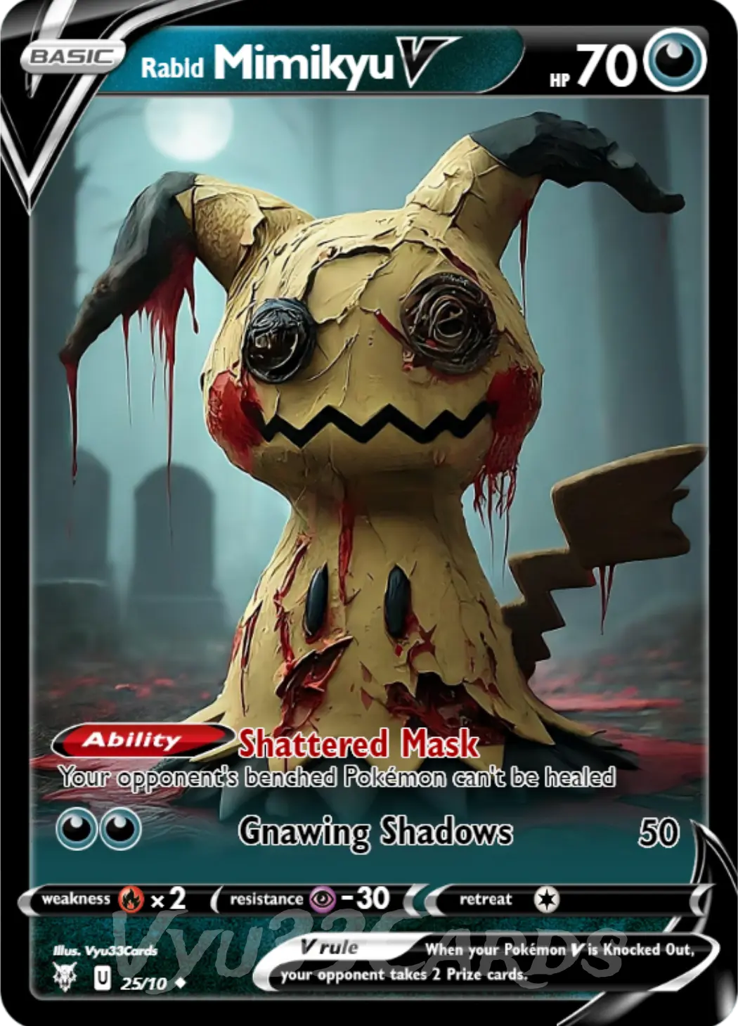 Mimikyu Horror Card - Vyu33Cards Mimikyu Horror Card - Vyu33Cards