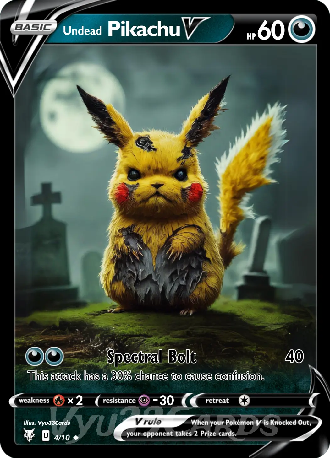 horror pokemon cards Pikachu Horror Card