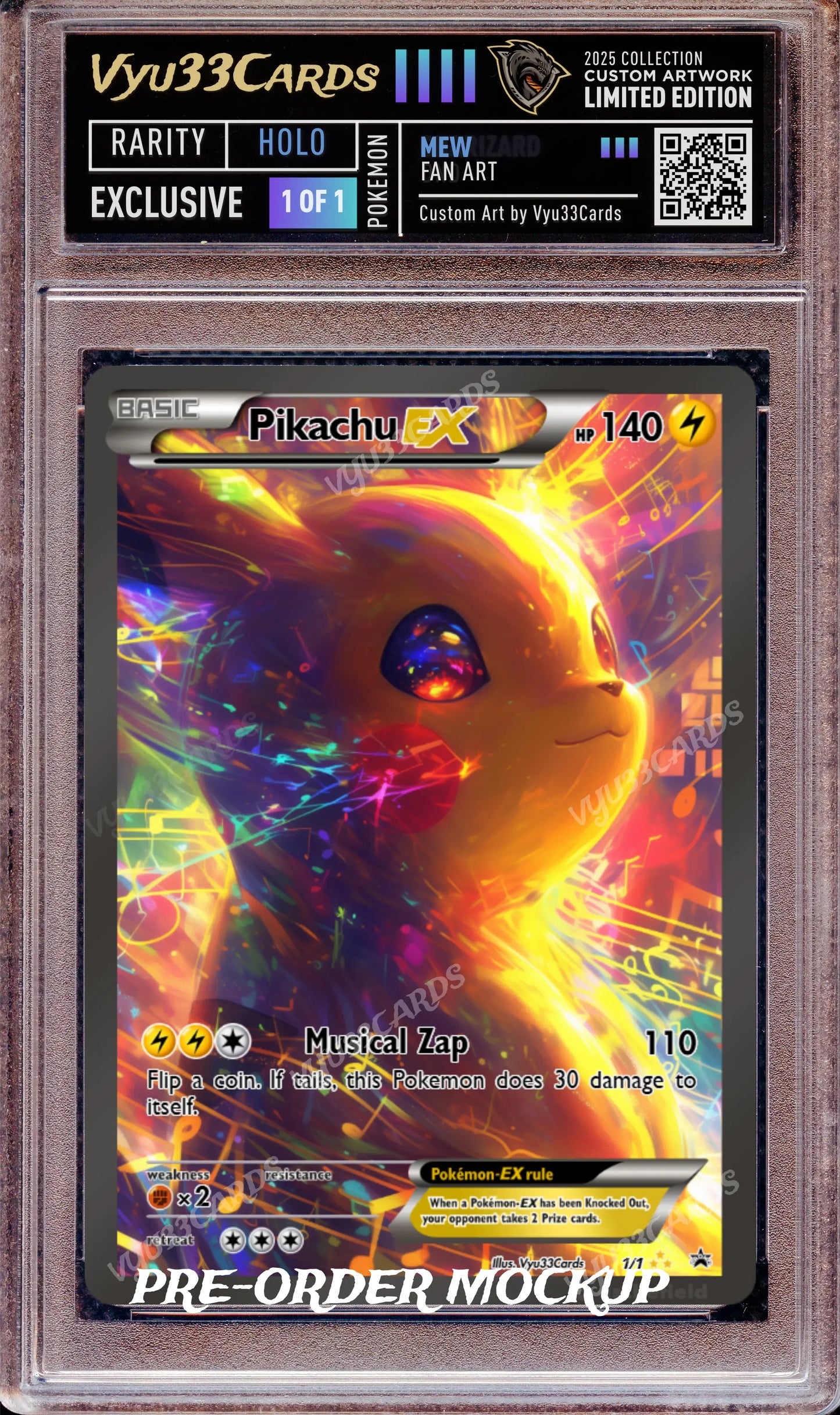 Exclusive 1 of 1 - Music Pikachu Slab My Store