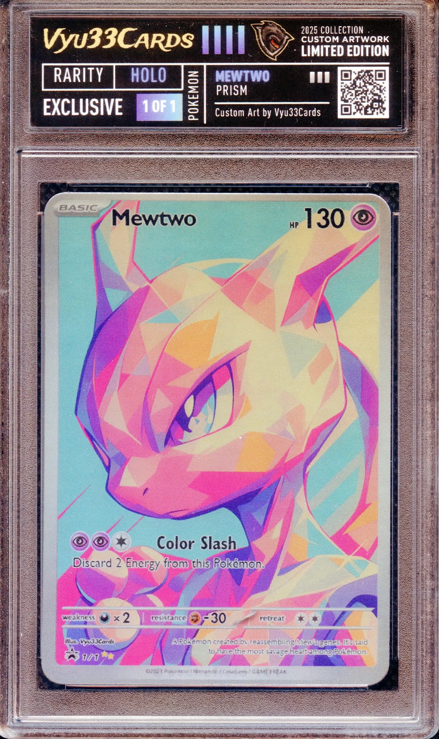 Exclusive 1 of 1 - Prism Mewtwo Slab My Store