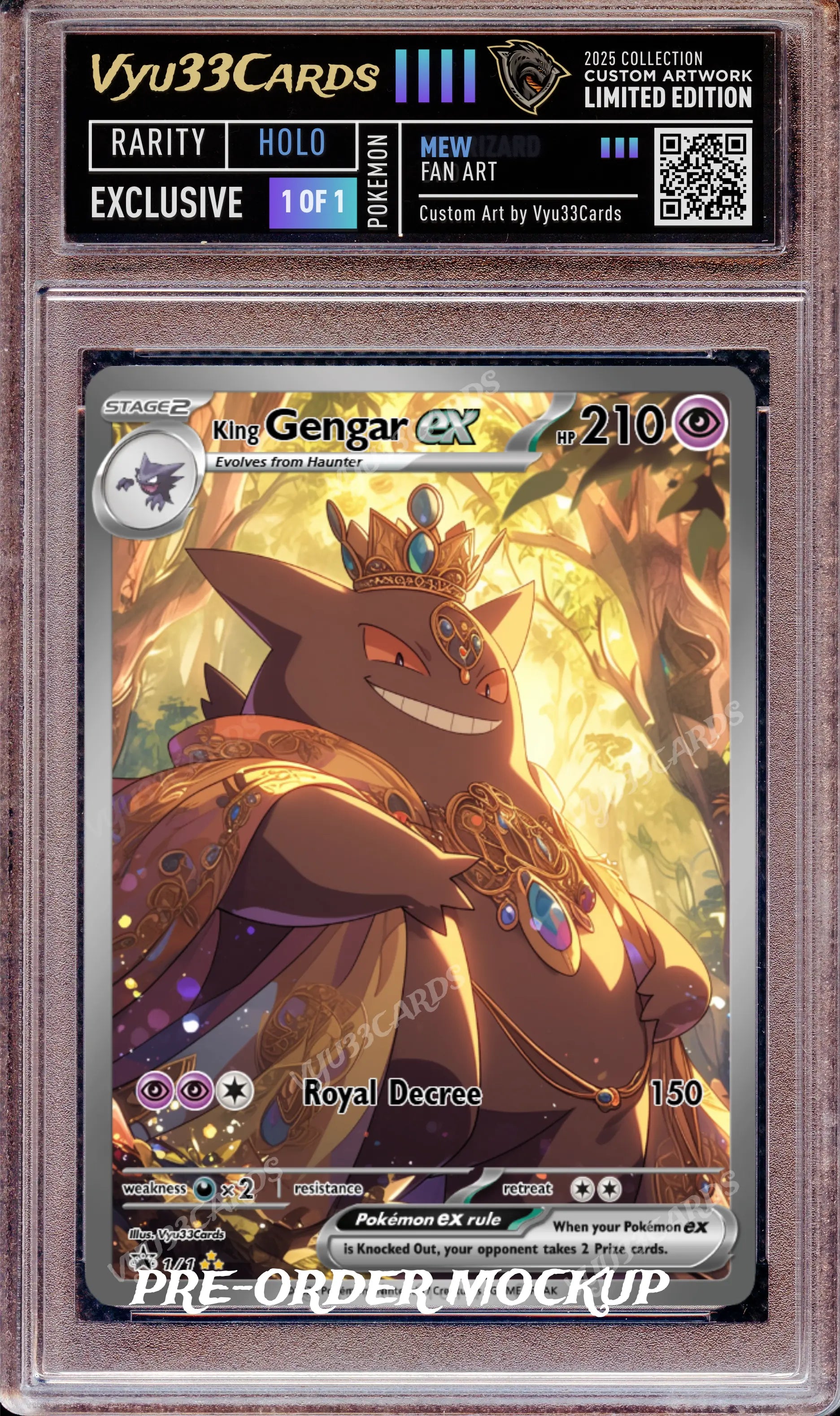 Exclusive 1 of 1 - Royal Gengar Slab My Store