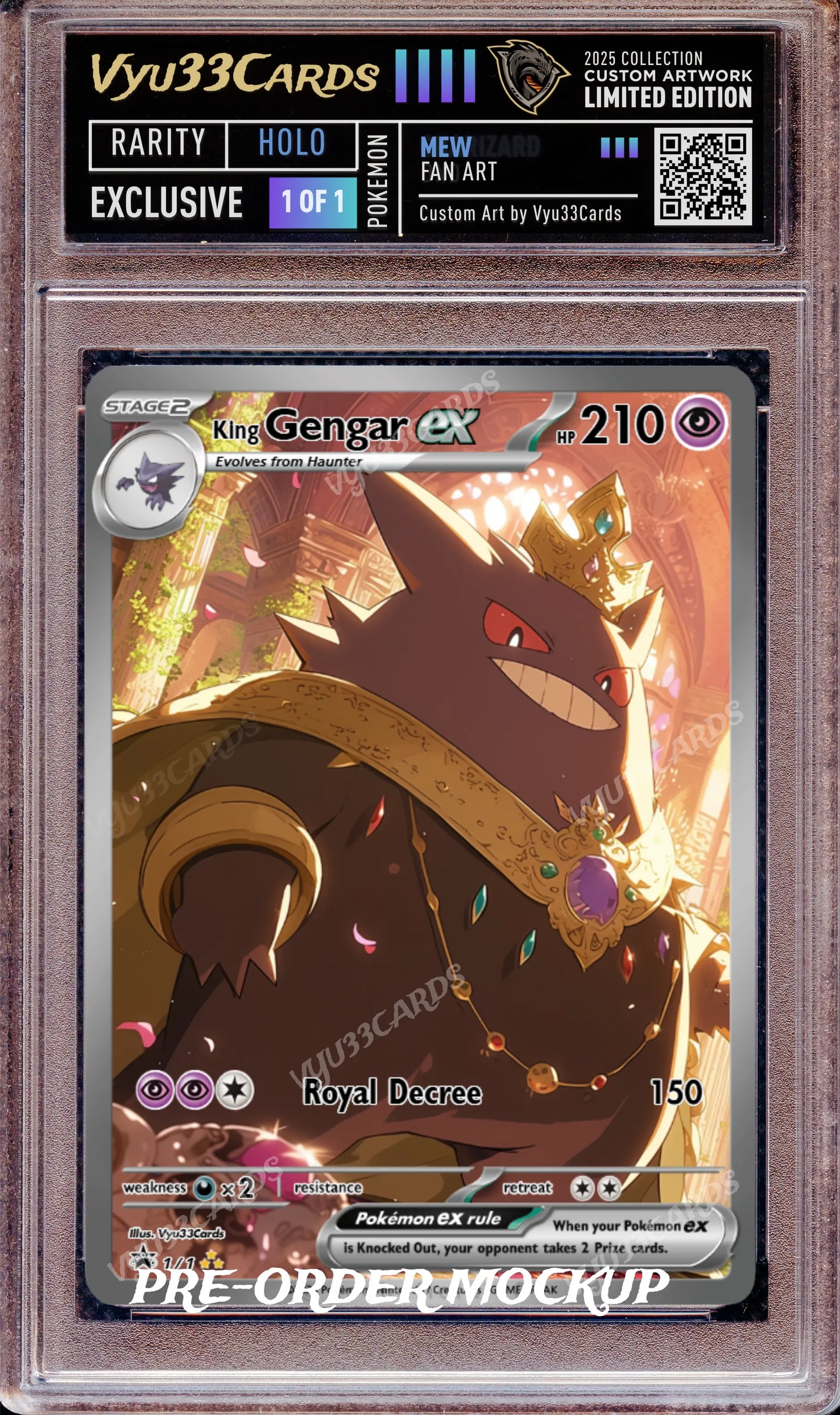 Exclusive 1 of 1 - Royal Gengar Slab My Store