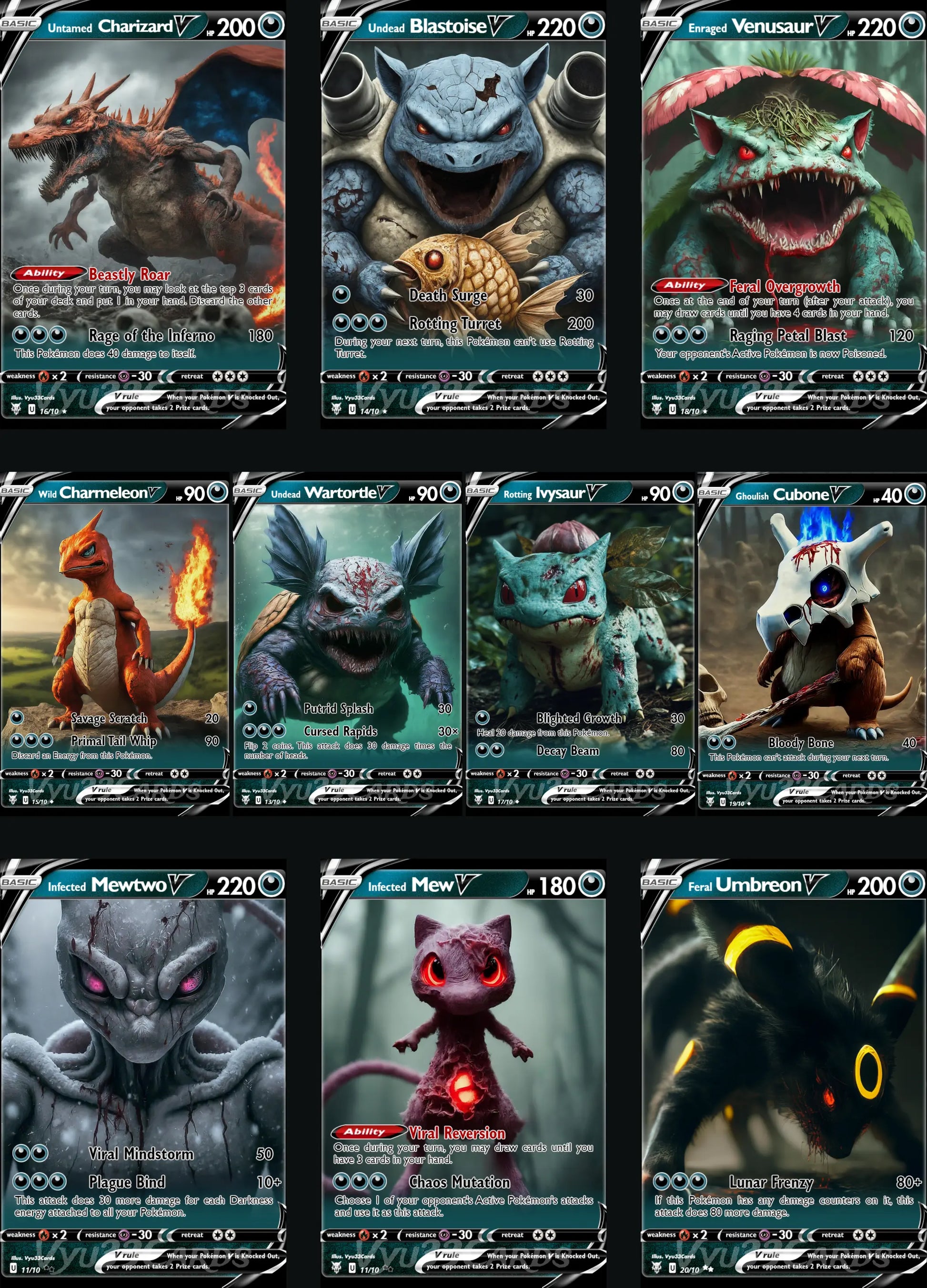 (Bundle) Horror Cards 11-20 Vyu33Cards