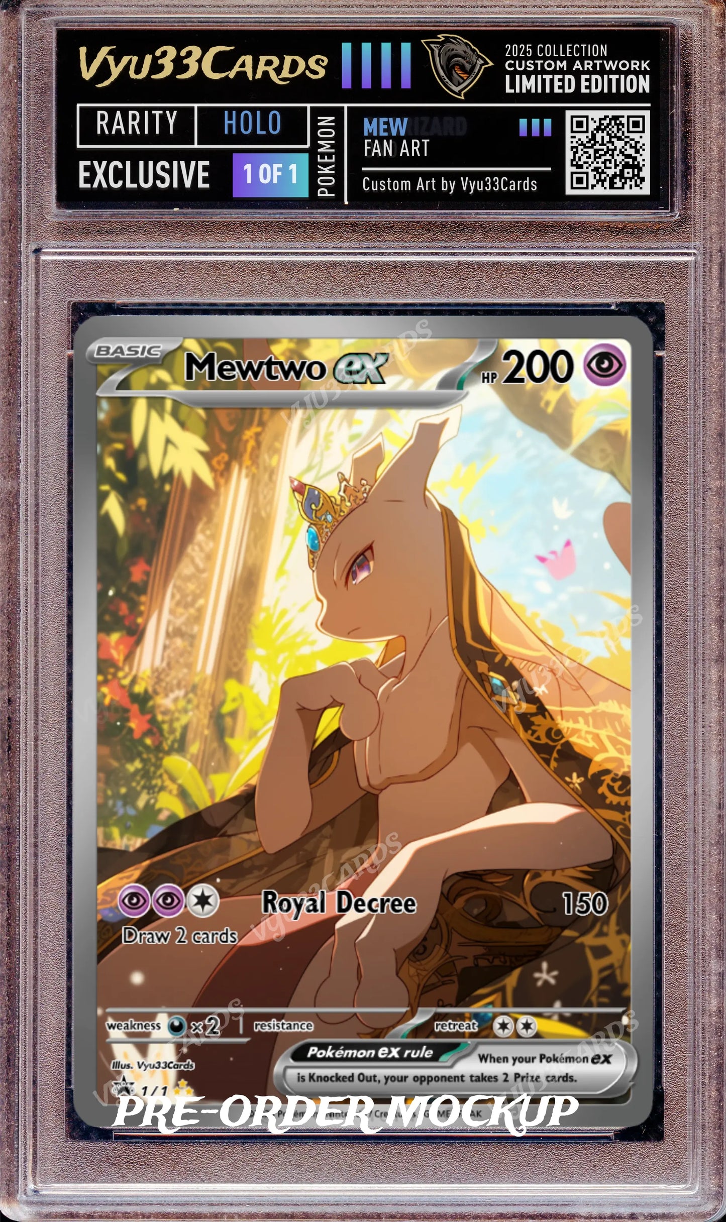 Exclusive 1 of 1 - Royal Mewtwo Slab My Store