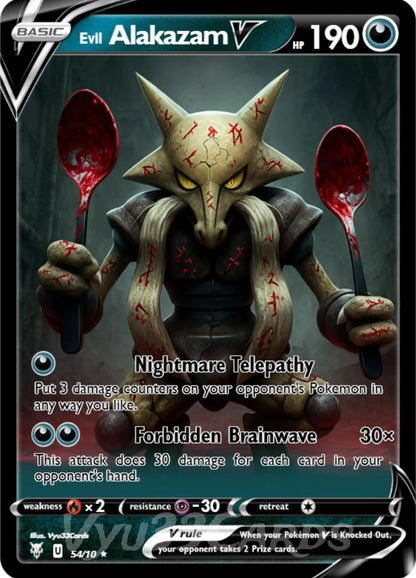 Alakazam Horror Card My Store
