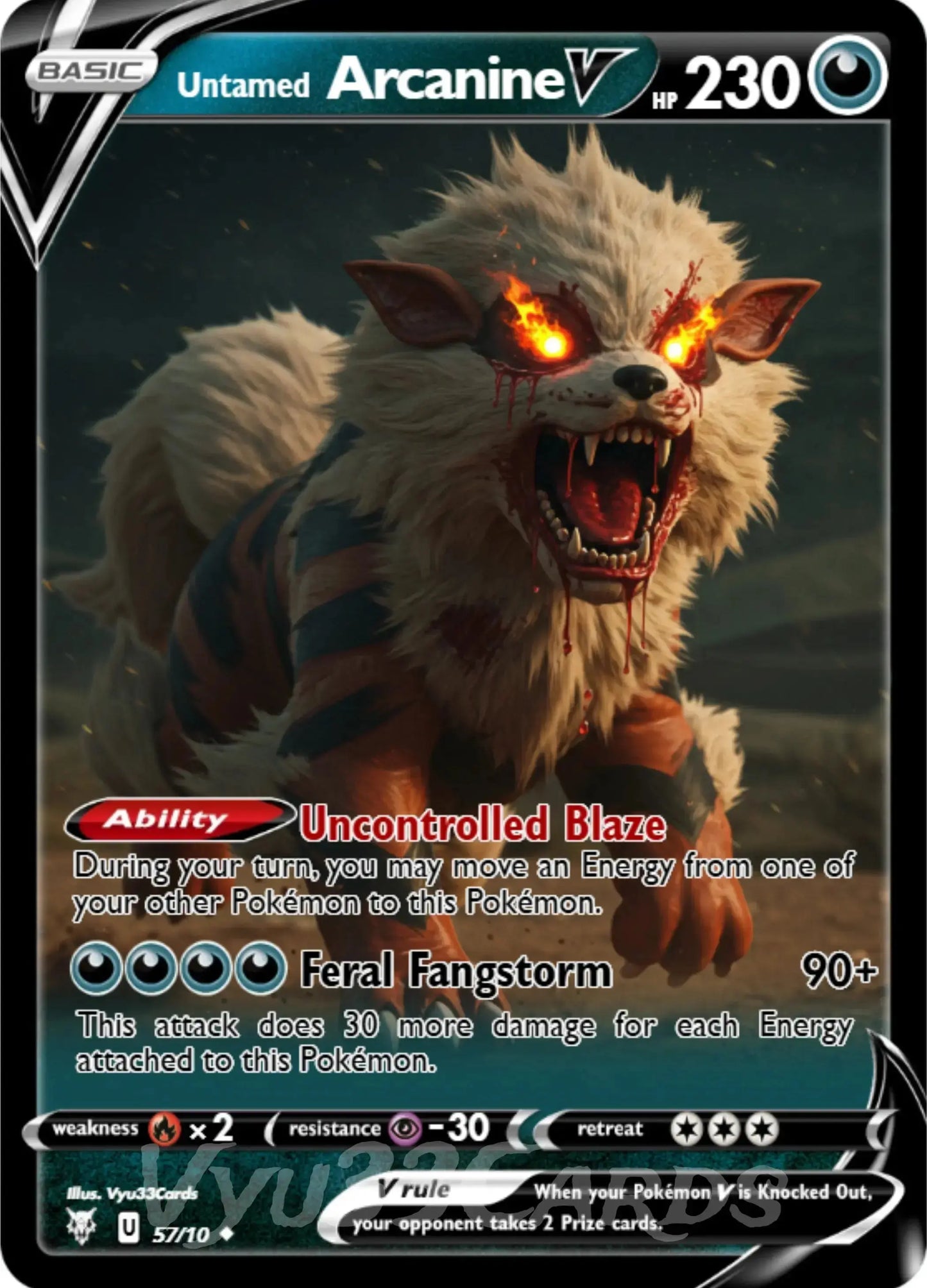 Arcanine GX Horror Card My Store