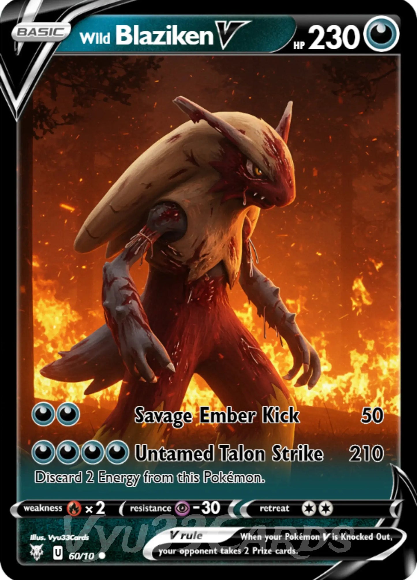 Blaziken Horror Card My Store