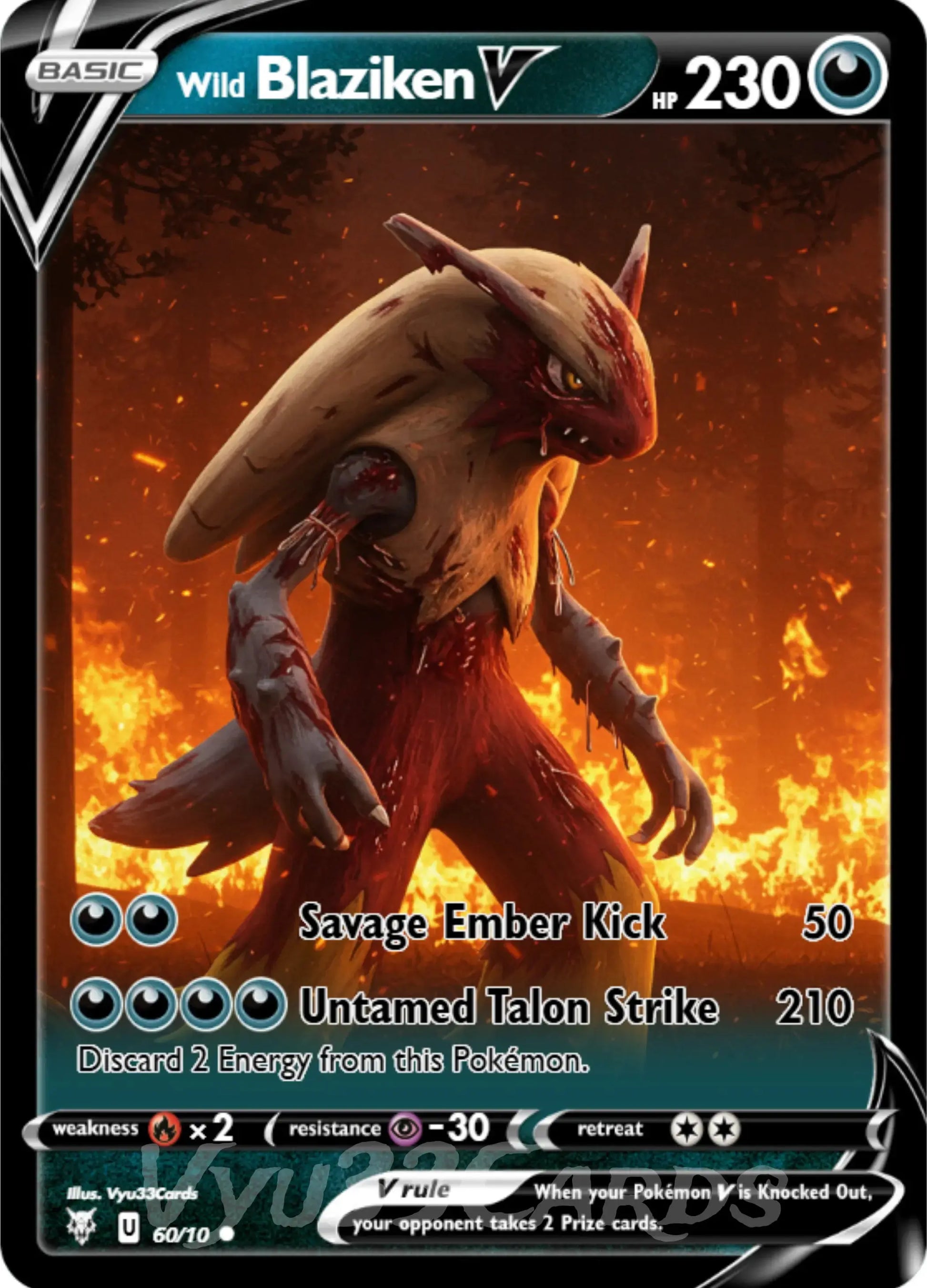 Blaziken Horror Card My Store