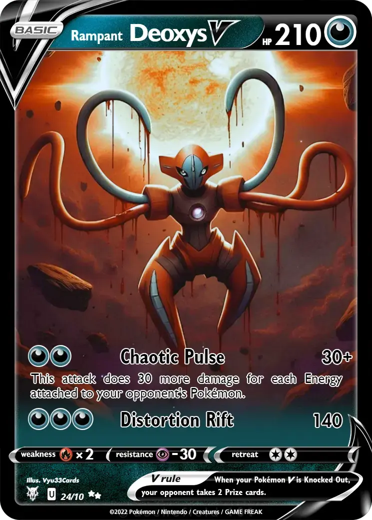 Deoxys Horror Card My Store