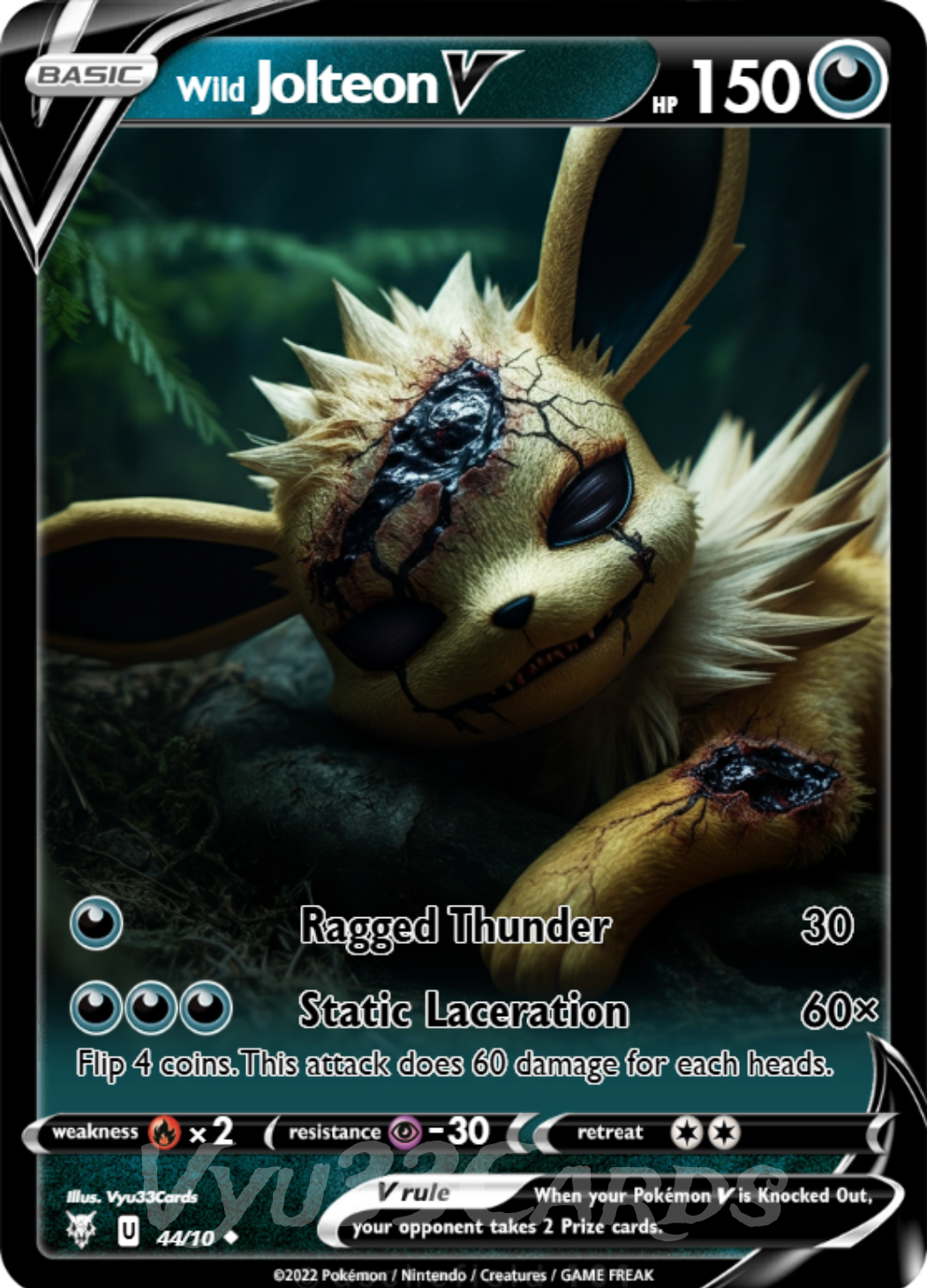 Jolteon Horror Card