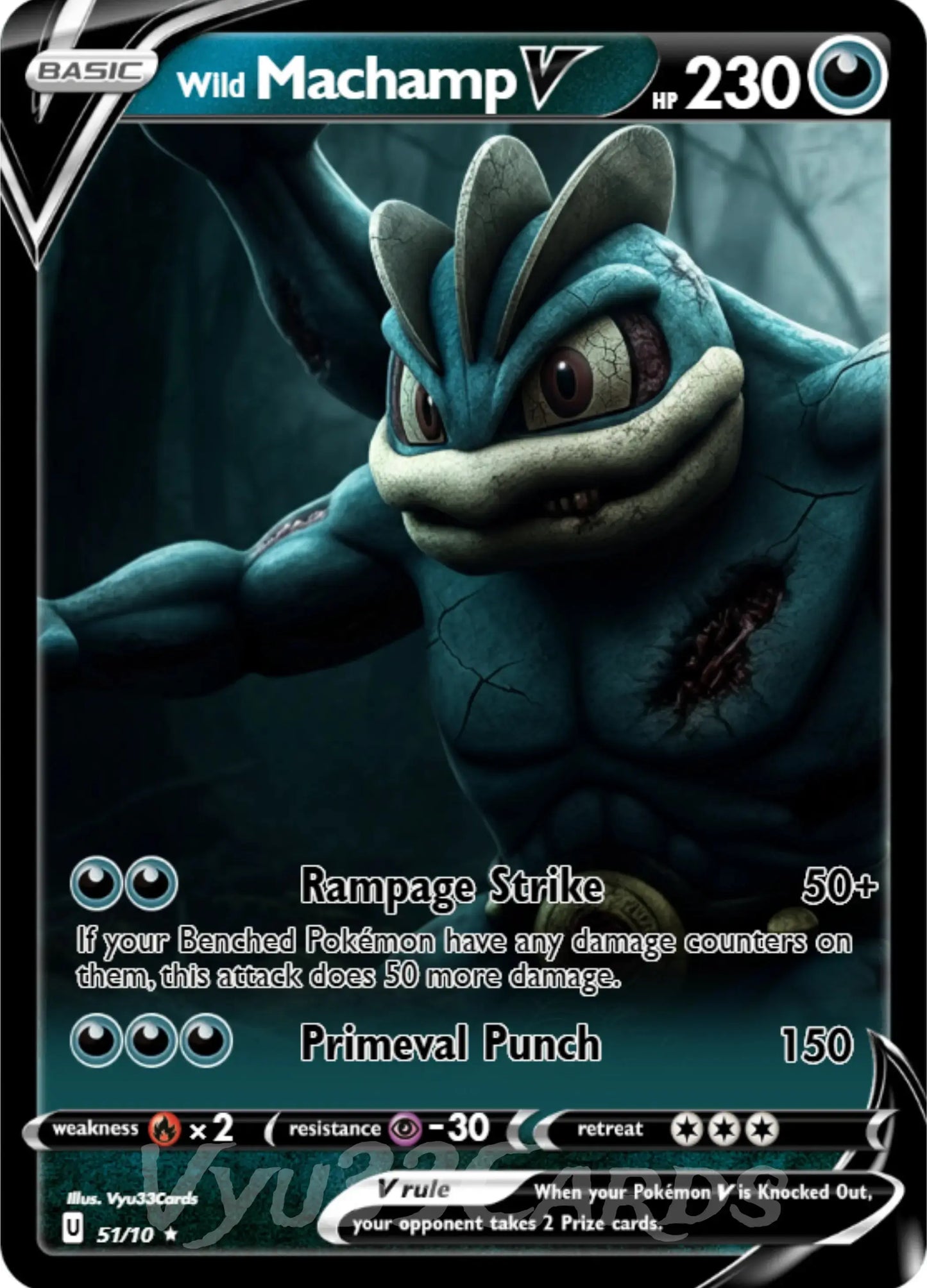 Machamp Horror Card My Store