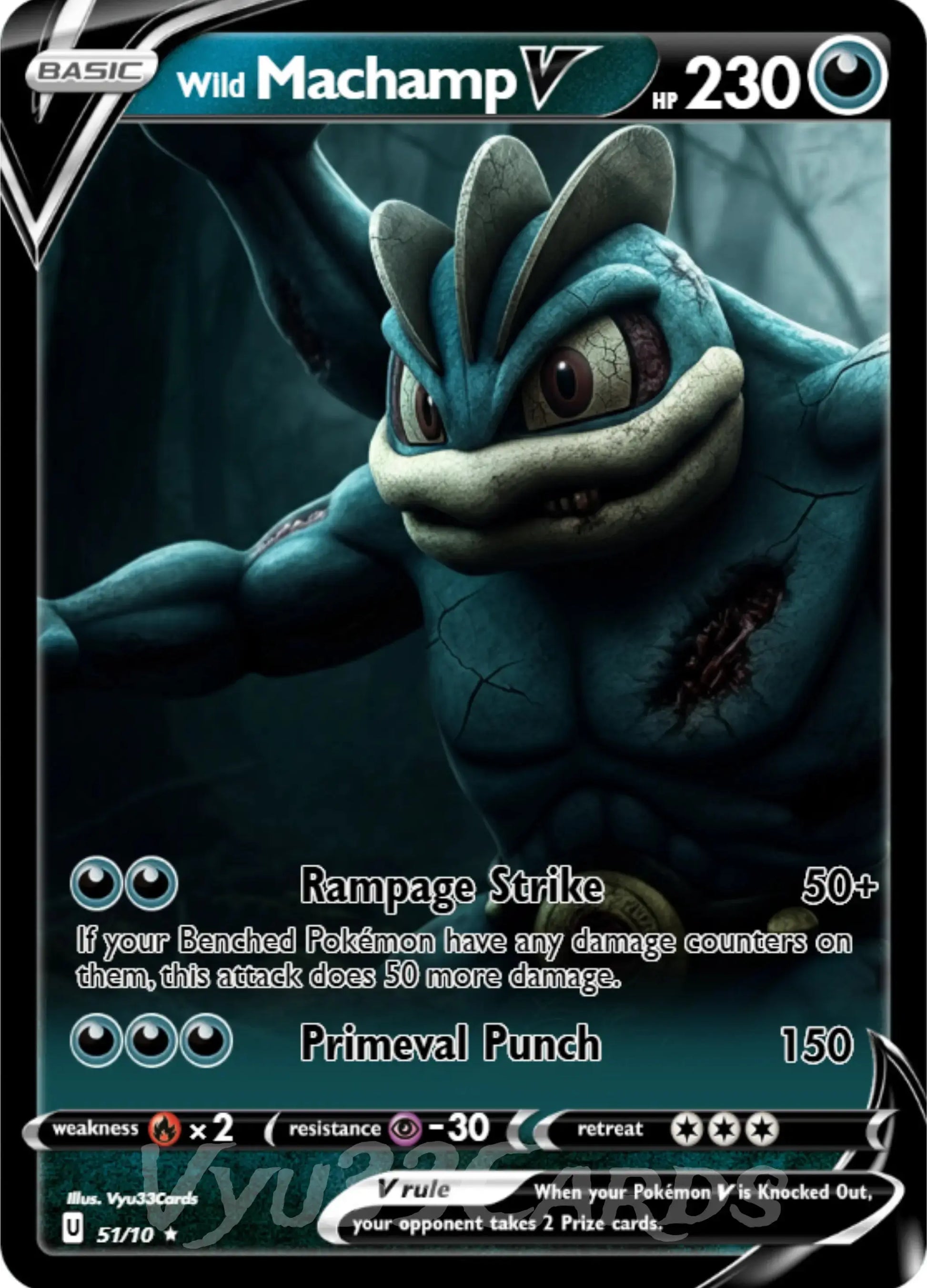 Machamp Horror Card My Store