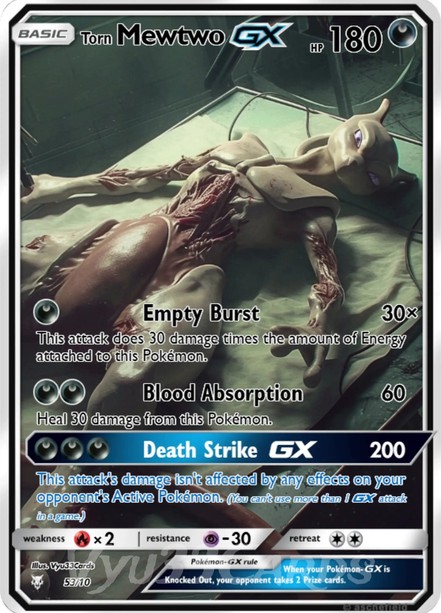 Mewtwo GX Horror Card My Store