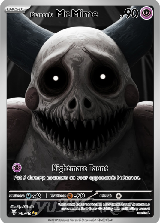(Pre-Order) Mr Mime Horror Card