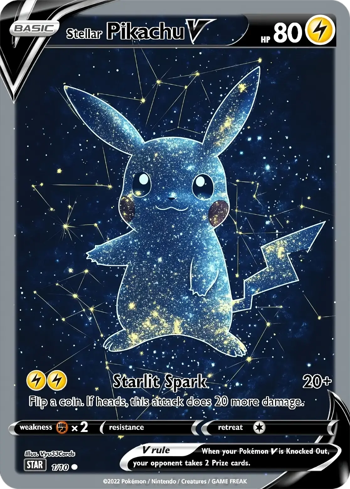 Pikachu Stellar Card My Store