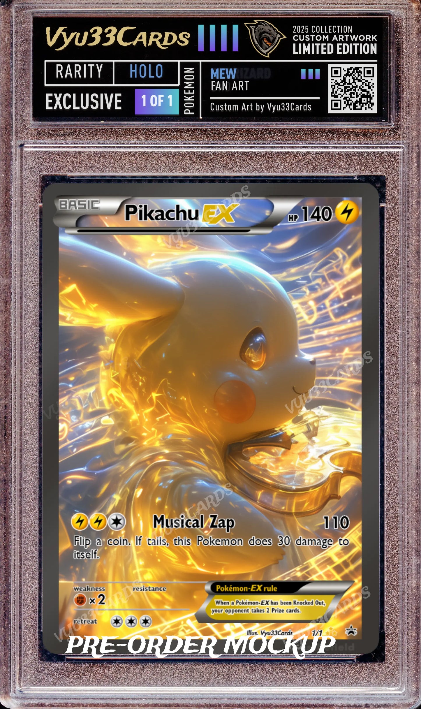 Exclusive 1 of 1 - Music Pikachu Slab My Store