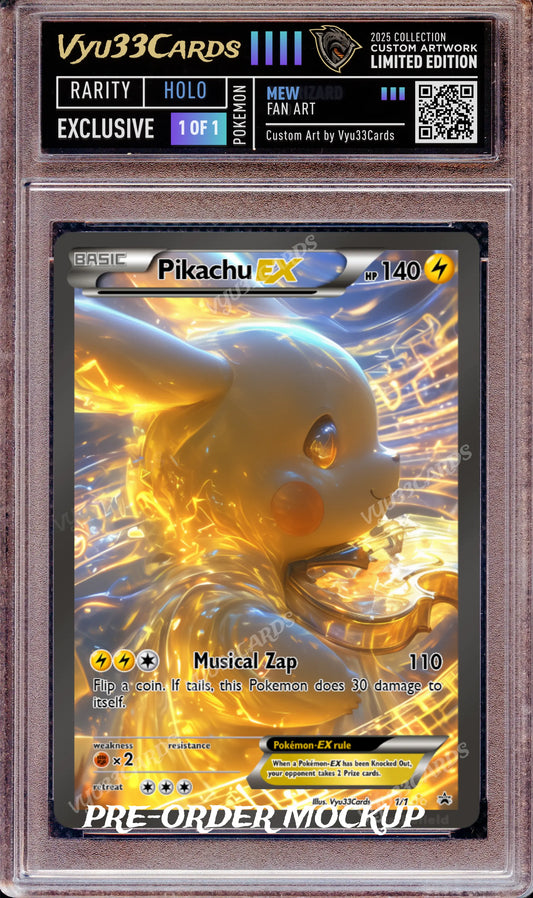 Exclusive 1 of 1 - Music Pikachu Slab My Store