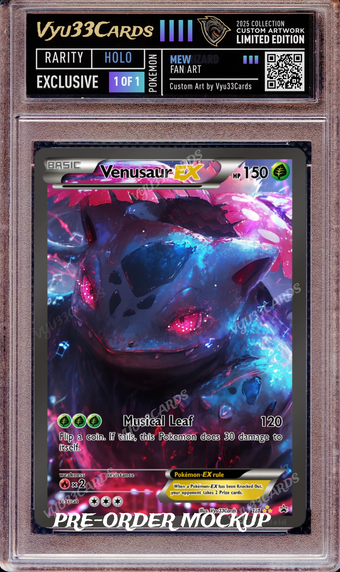 Exclusive 1 of 1 - Music Venusaur Slab My Store