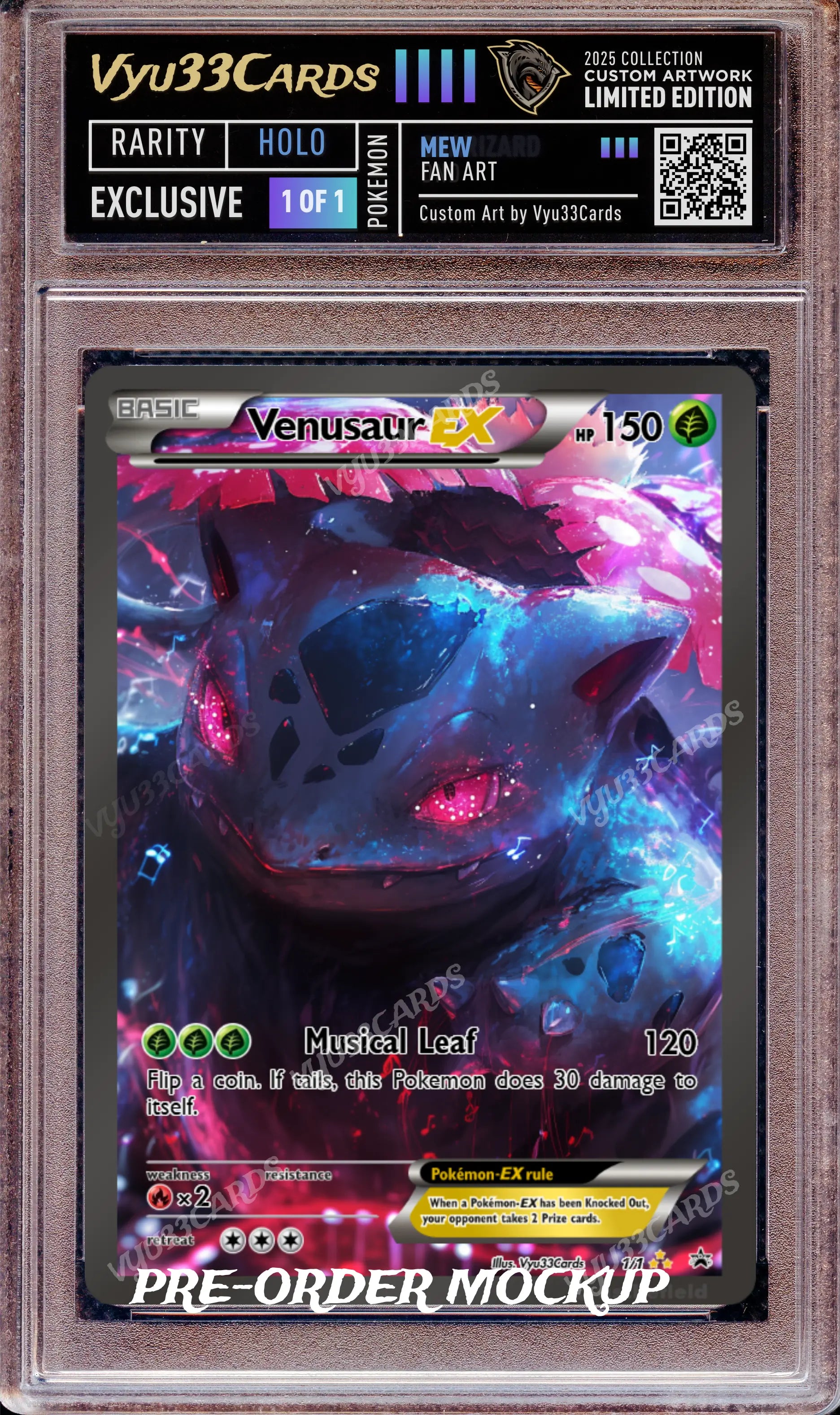 Exclusive 1 of 1 - Music Venusaur Slab My Store