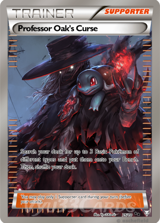 (Pre-Order) Professor Oak's Curse Trainer Horror Card
