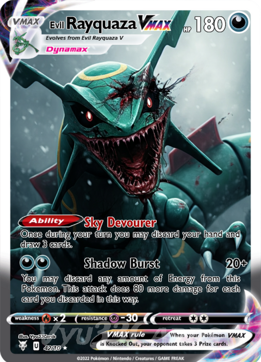 Rayquaza Horror Card