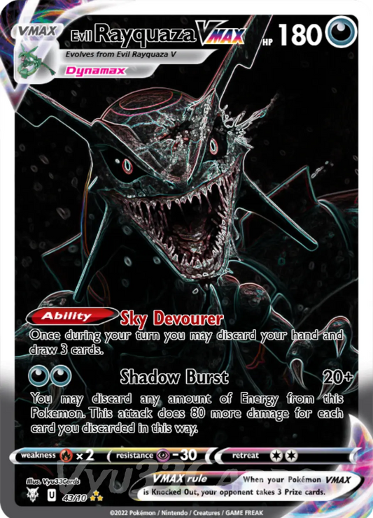 Rayquaza Alt-Art Horror Card My Store