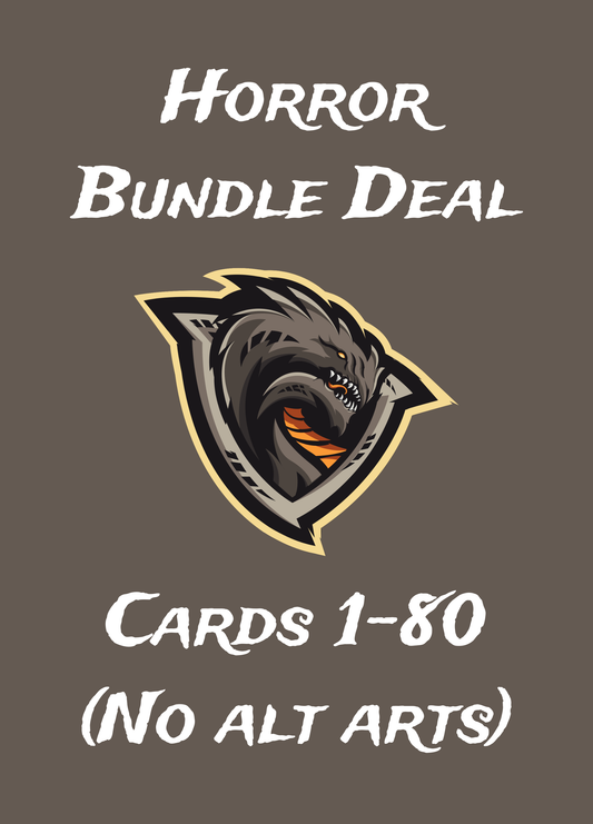 (Bundle) MASTER SET Horror Cards 1-80